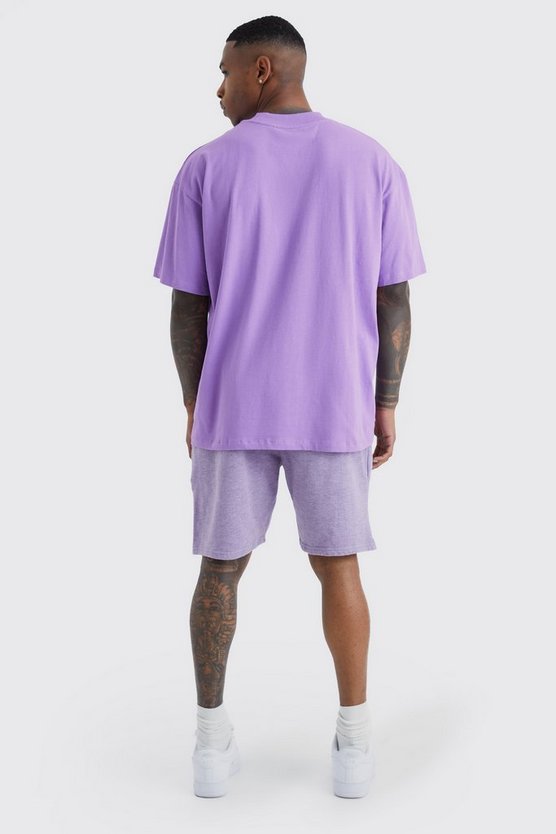 Lockere Shorts mit Homme-Print