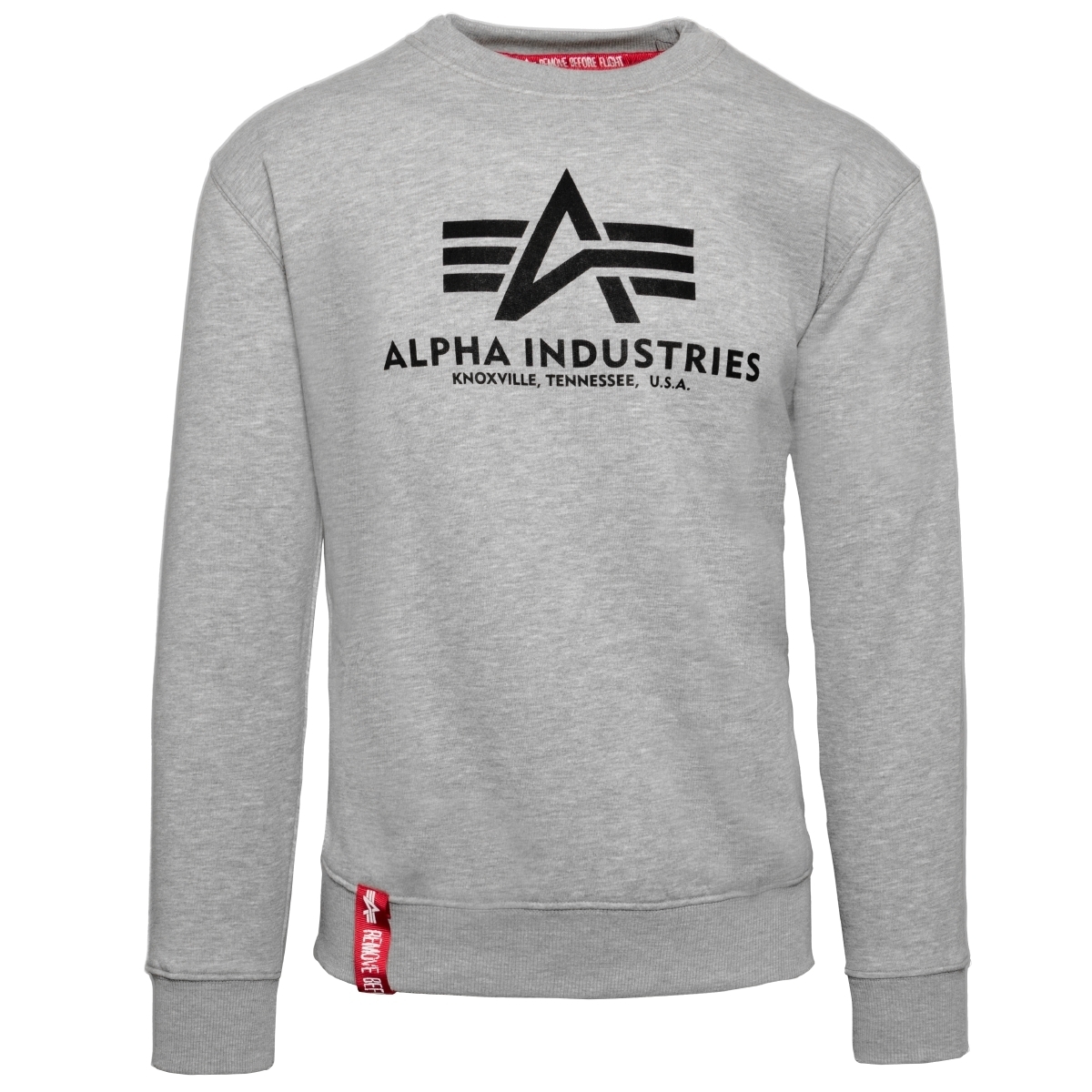 Alpha Industries Basic Sweater Sweatshirt grau