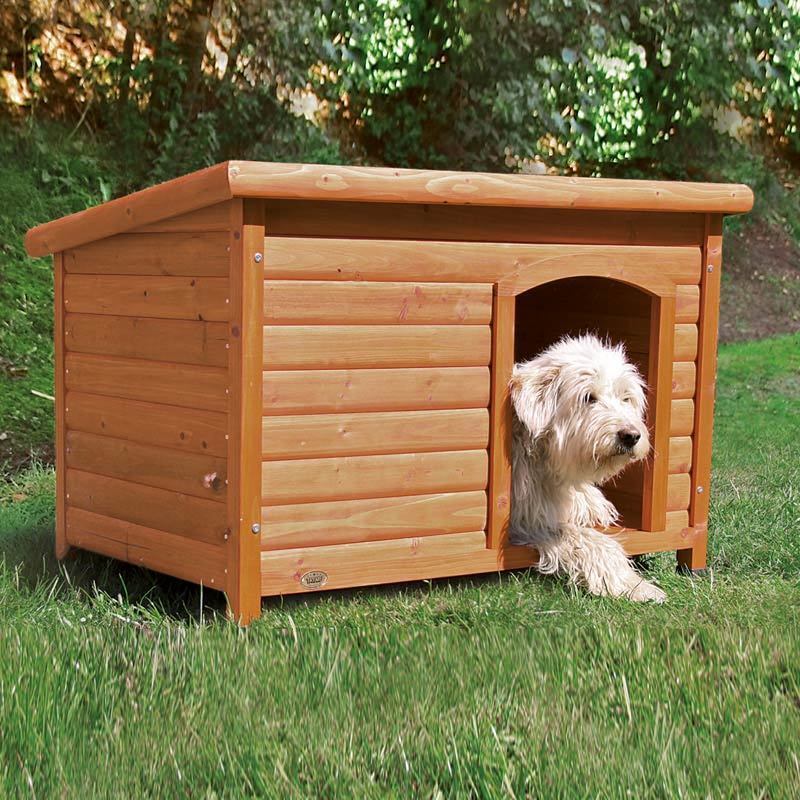 Trixie Hundehütten Trixie Hundehütte Natura mit Flachdach S