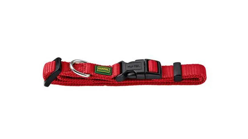 Hunter Hunde Halsung Vario Basic extra breit rot Größe: S