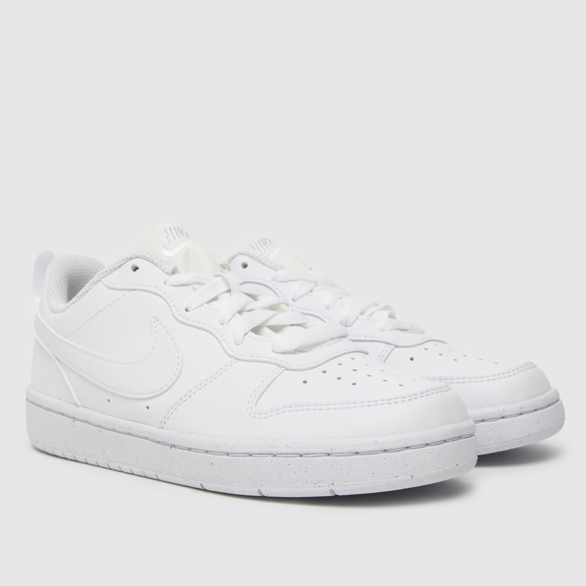 Nike vita Court Borough låga Recraft ungdomsskor