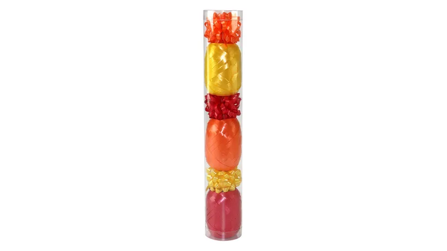PRÄSENT Geschenk-Deko-Set orange+pink 60 m