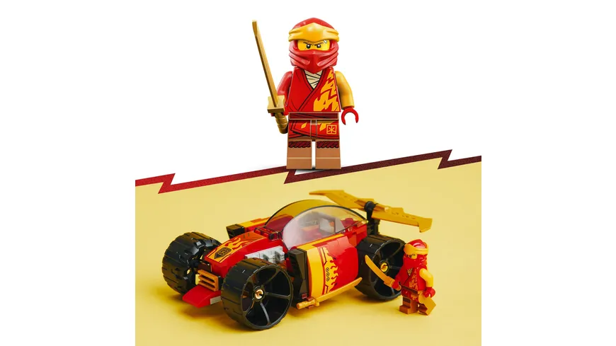 LEGO NINJAGO 71780 Kais Ninja-Rennwagen EVO Spielzeug mit Minifigur