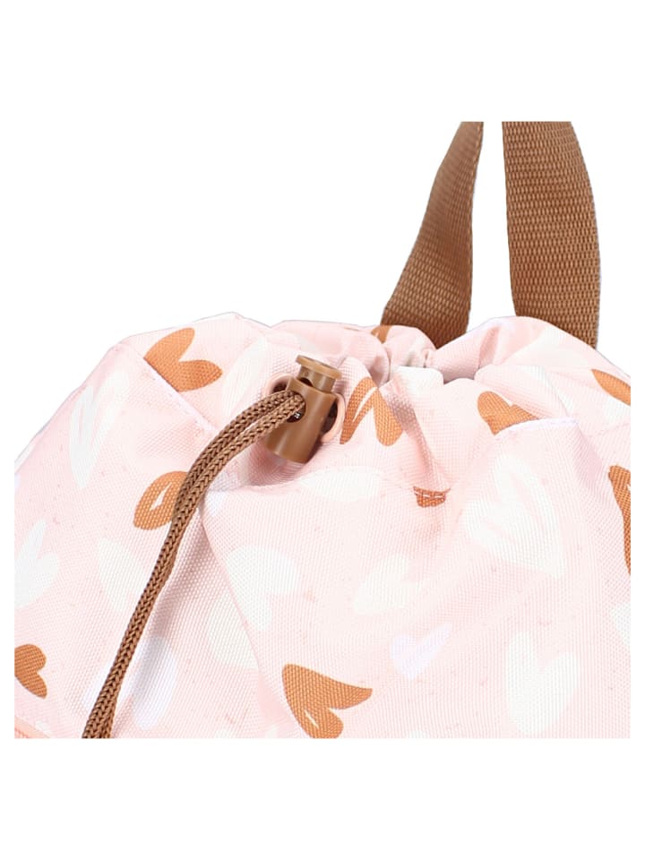 COFI 1453 Kidzroom Sportbeutel Prague Hearts Cord-Turnbeutelpraktischem in Rosa günstig kaufen 32 cm