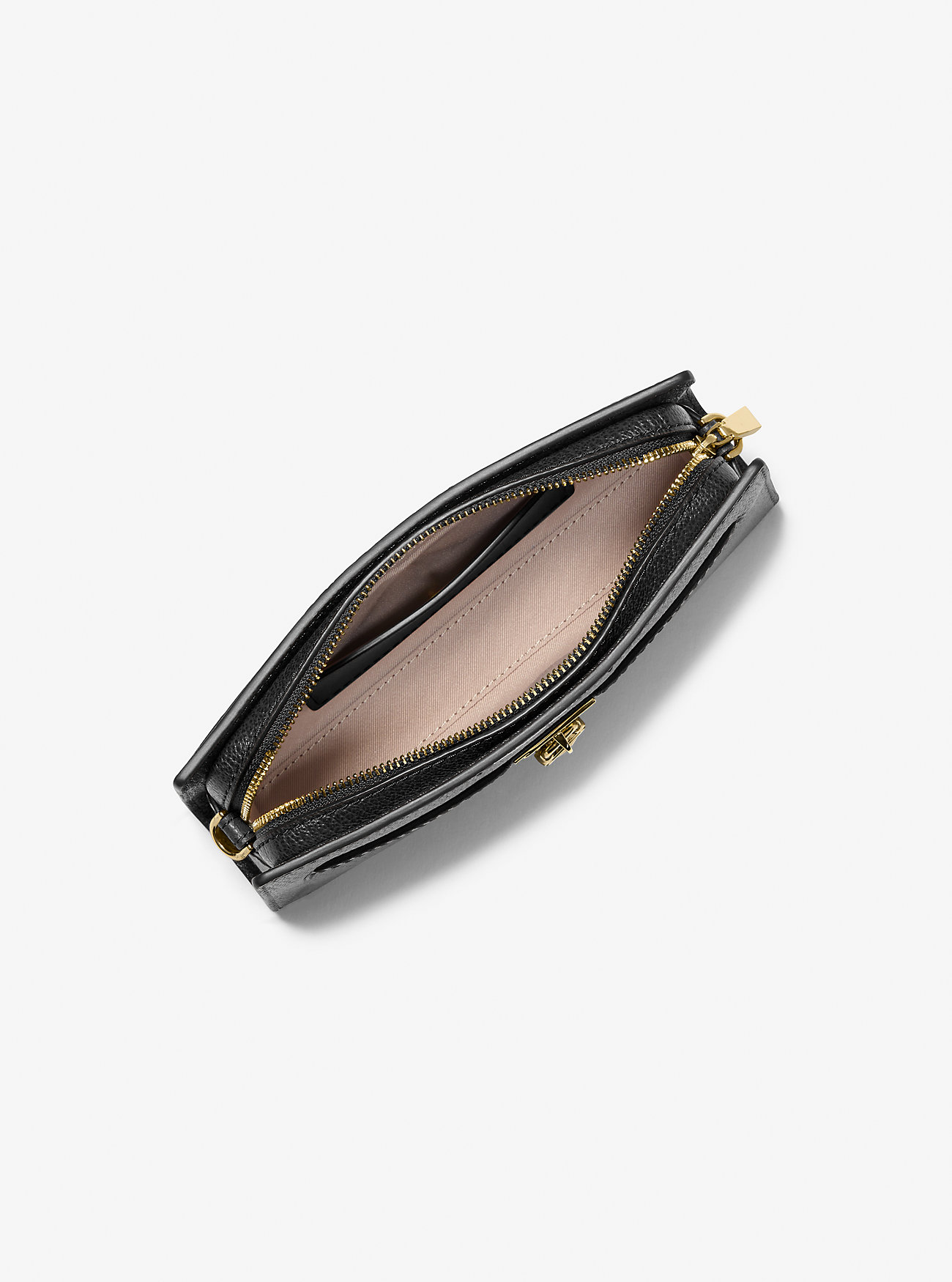 Hamilton Moderne ekstra liten konverterbar crossbody-veske med signaturlogo – SVART