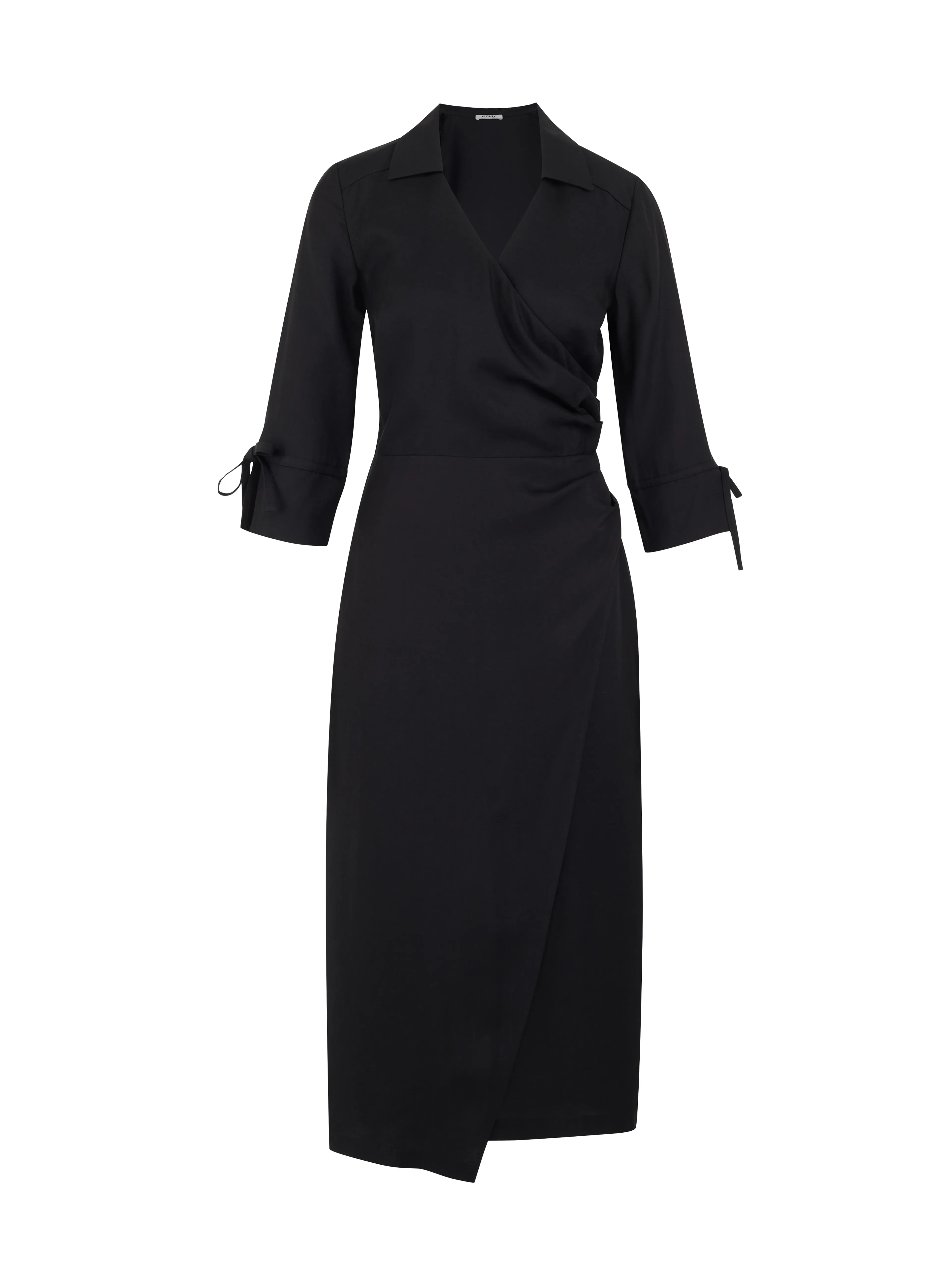 Schwarzes Damen-Wickelkleid ORSAY