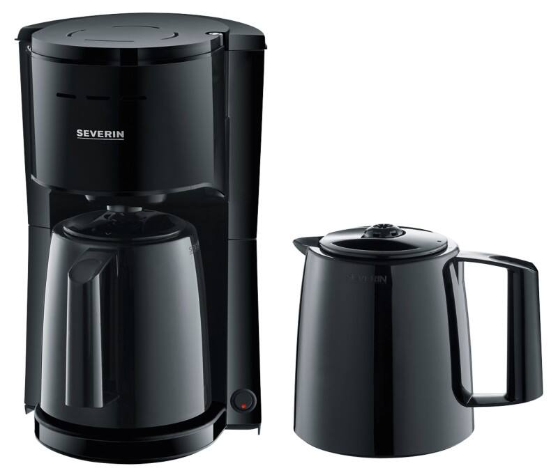 SEVERIN KA 9307 Kaffeemaschine Schwarz Mit zwei Thermoskannen
