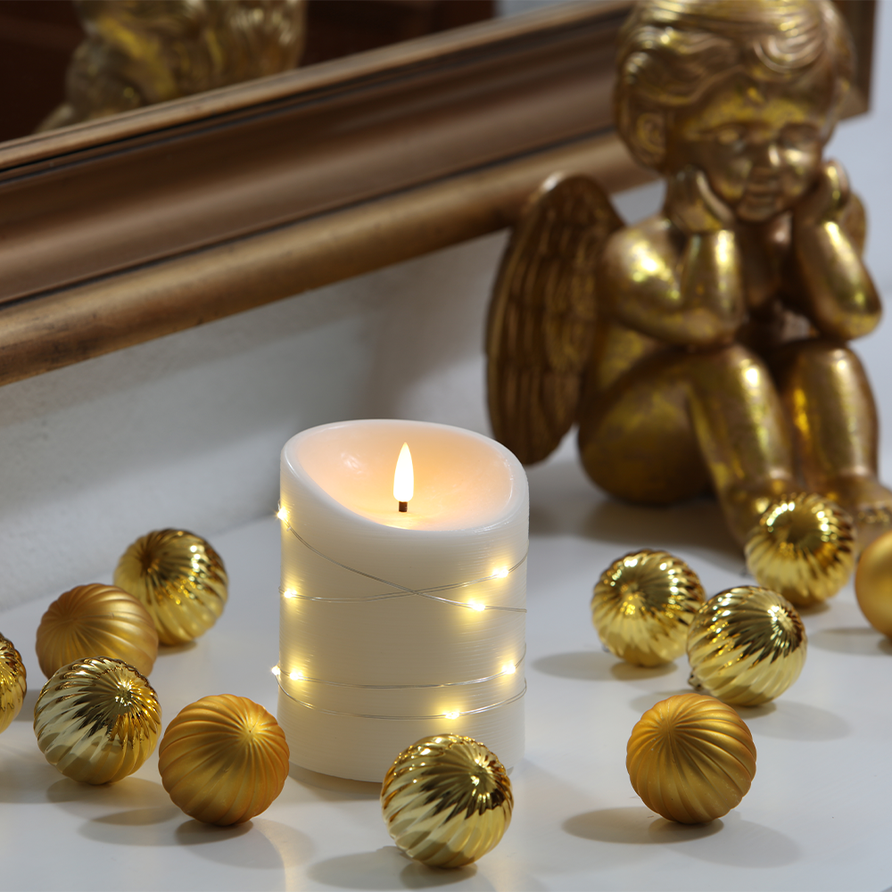 ELEPHANT CANDLE LED Outdoor Echtwachskerze 