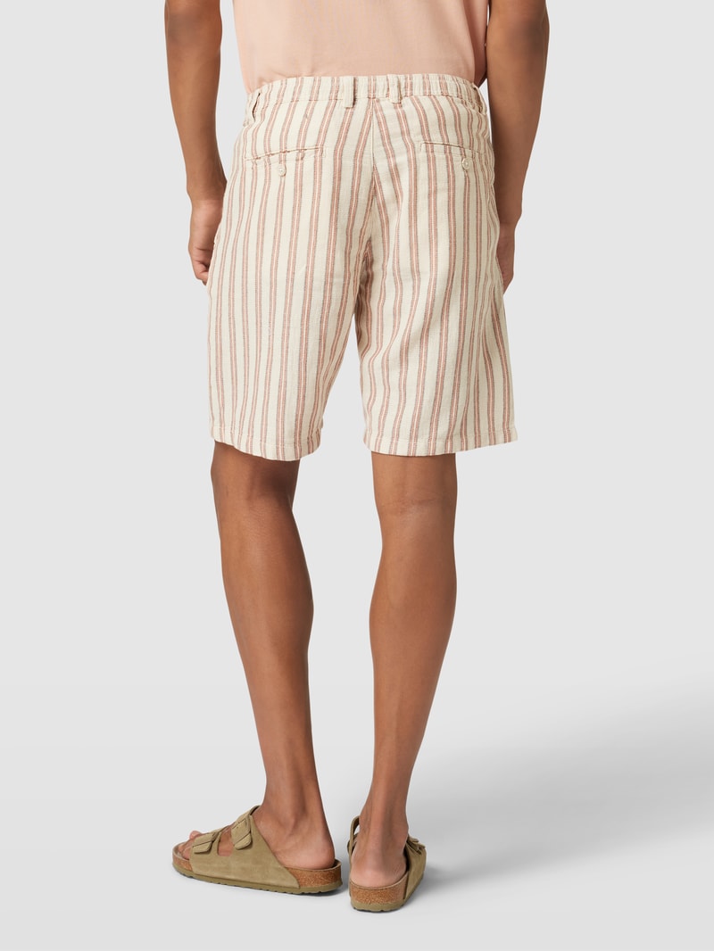 Bermudas mit Streifenmuster Modell 'BRODY' in offwhite