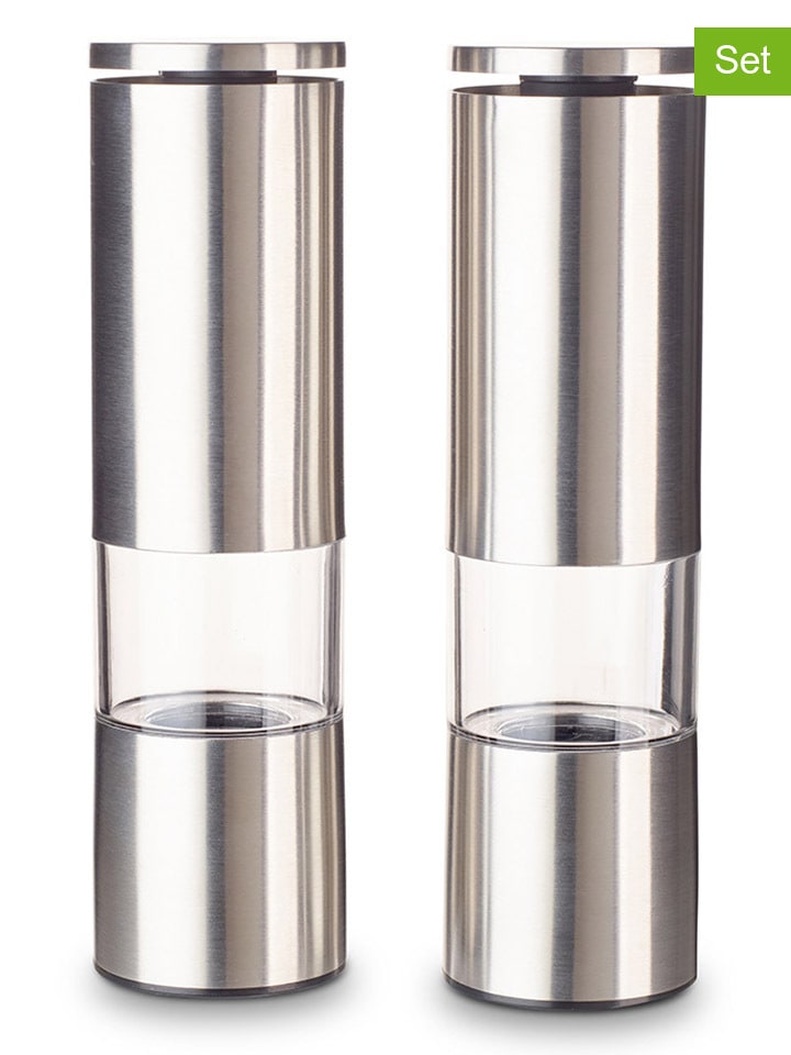 Echtwerk 2tlg. Set: Salz- & Pfeffermühle in Silber - (H)19 x Ø 5 cm günstig kaufen onesize