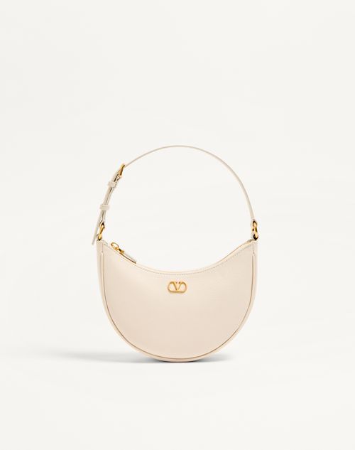Mini Borsa Hobo VLogo Signature In Vitello Granato