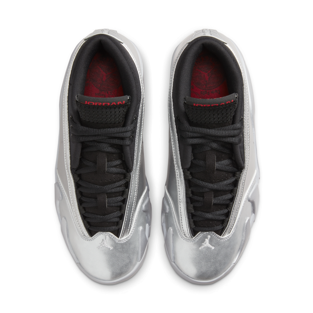 NIKE JORDAN 14 Retro Low Metallic Silver WMNS Air DH4121-060 / grau
