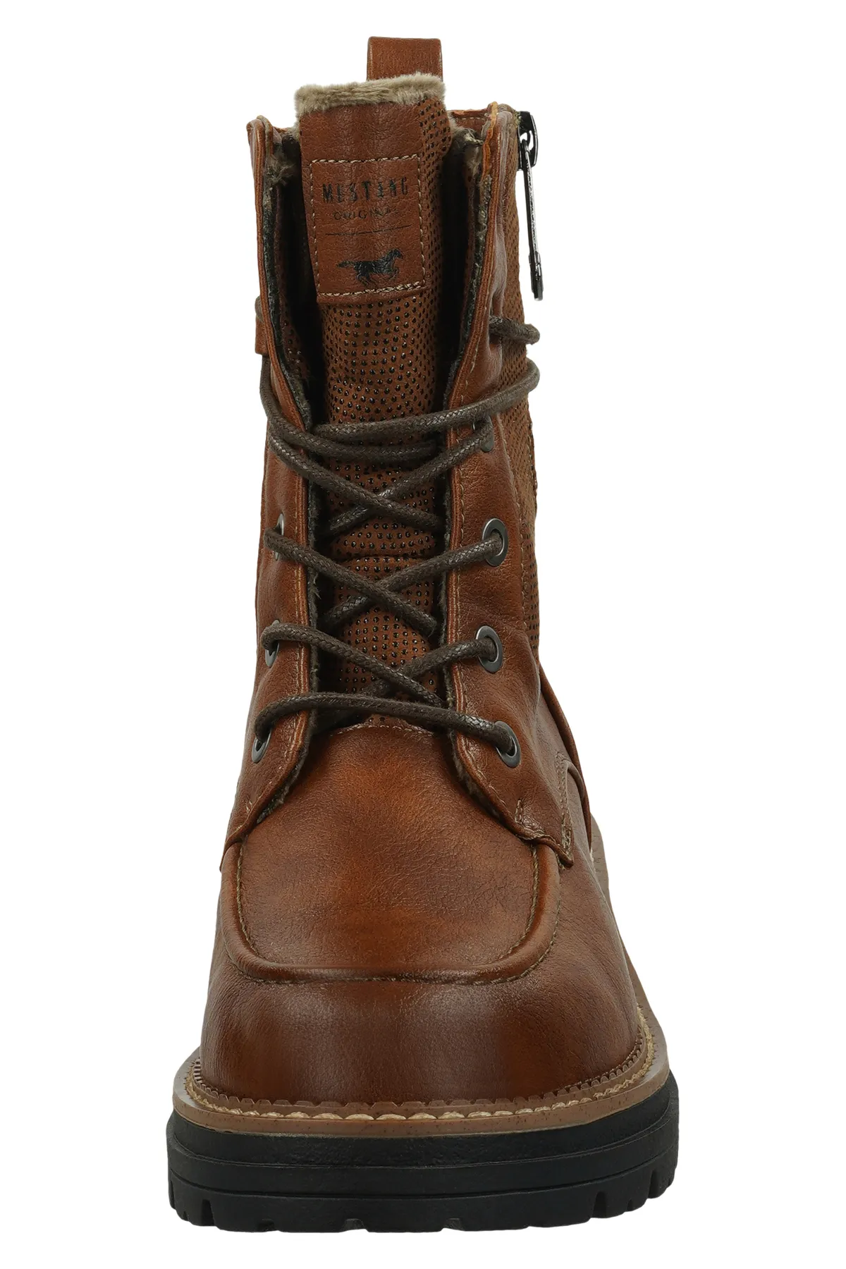 Mustang  Stiefelette - Braun - Blockabsatz