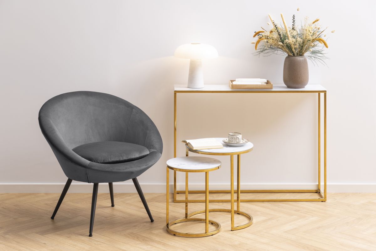 Couchtisch 2er Set Alisma rund Weiß