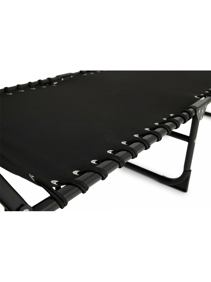 Lifa Living Gartenliege mit Kopfstütze in Schwarz - (L)189 x (B)59 cm günstig kaufen onesize