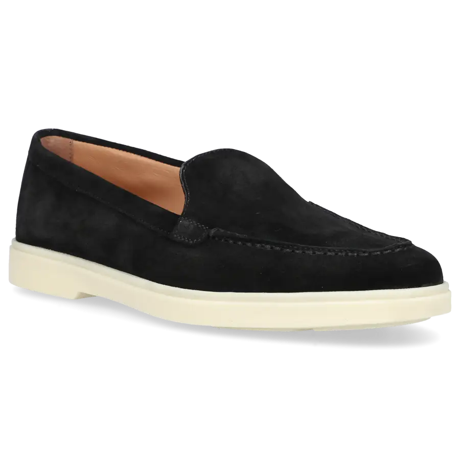 Santoni - Loafer 58856 Veloursleder - schwarz