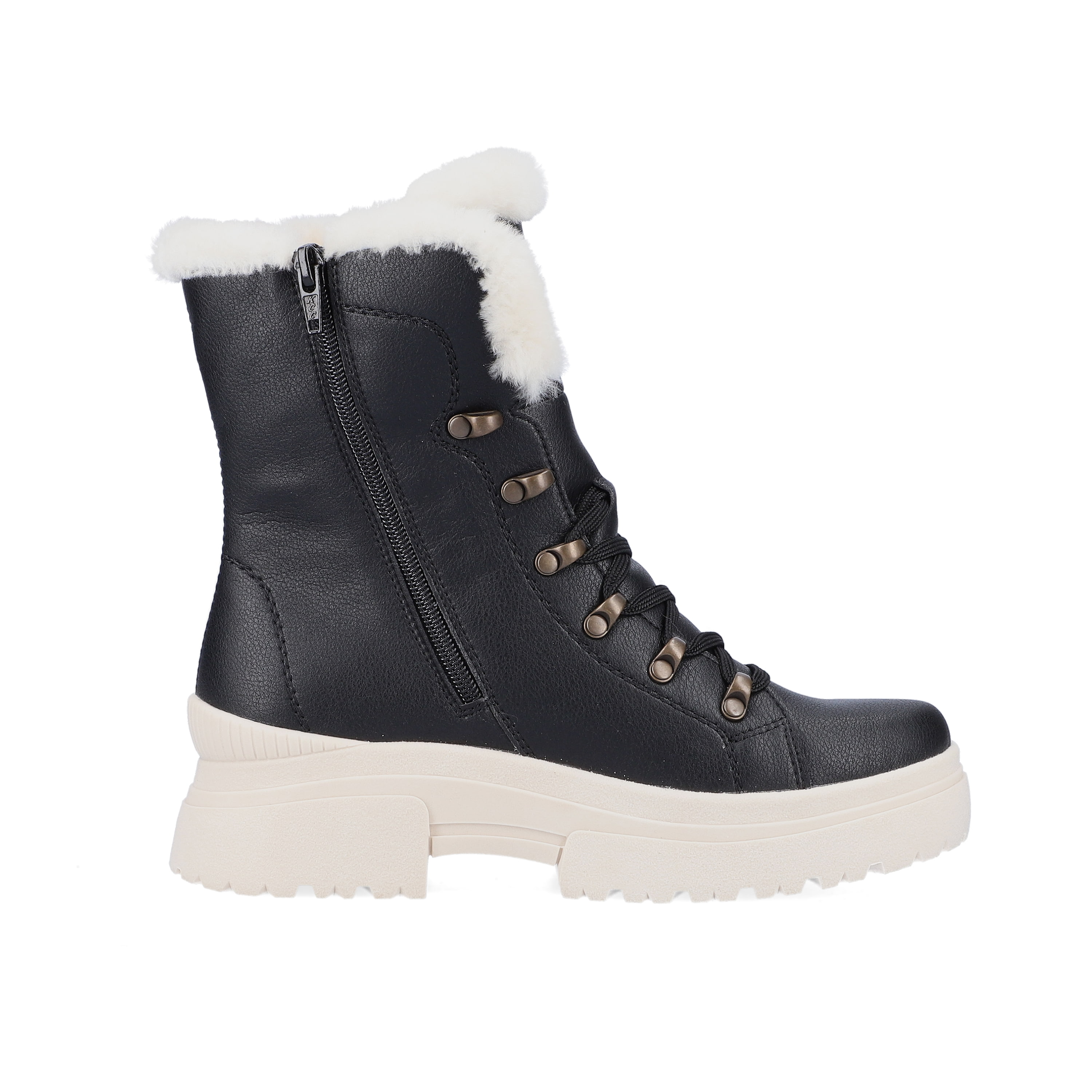 Rieker Damen Schnürstiefel deep black