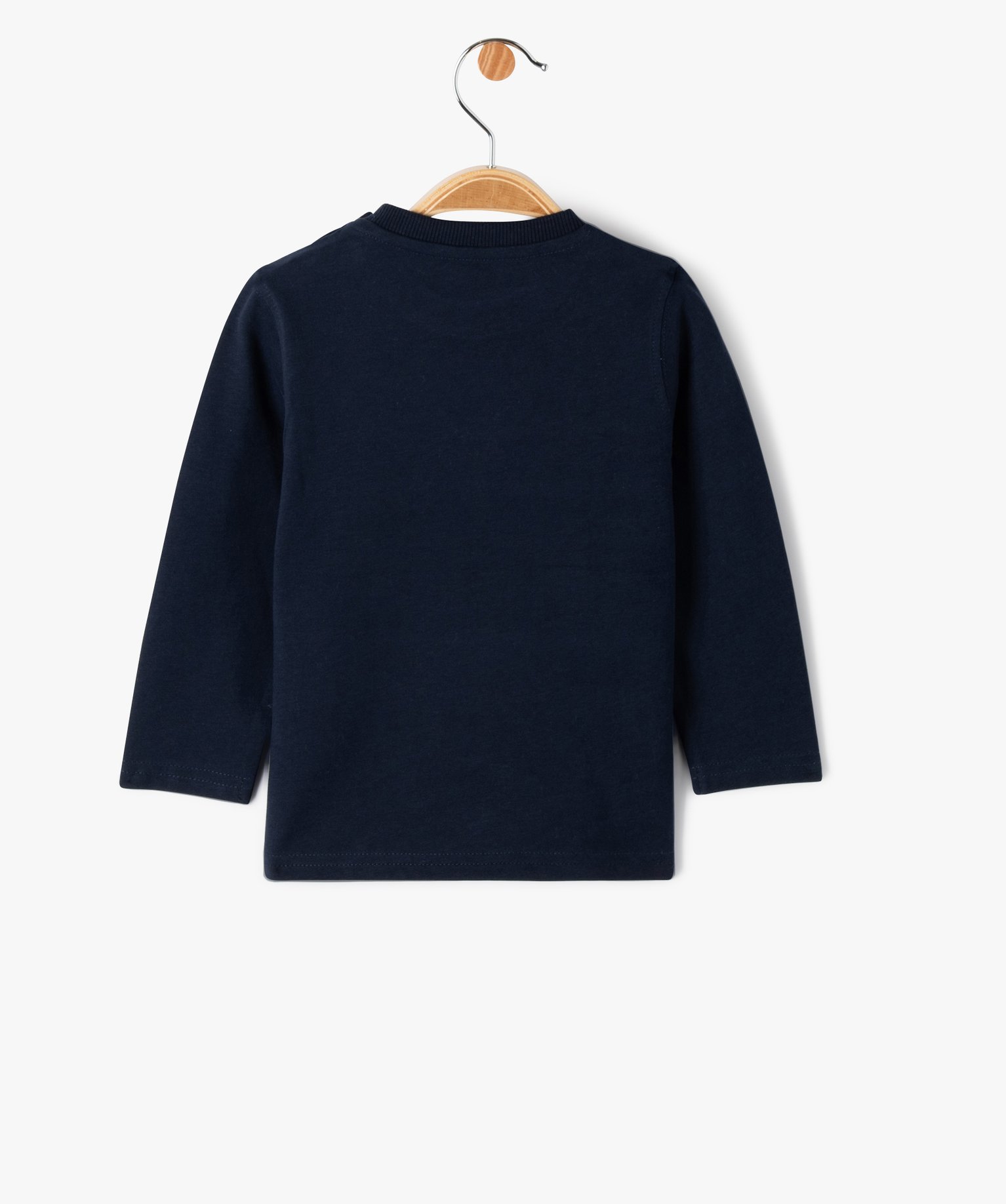 Tee-shirt manches longues imprimé ourson bébé Garçon - L... marine | GEMO