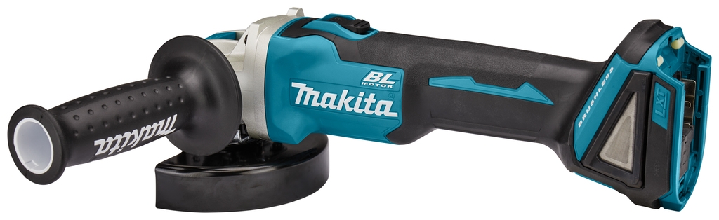 Polizor unghiular Makita DGA521ZX1 X-Lock 125 mm cu comutator de blocare 18 V fără baterii și încărcător în cutie