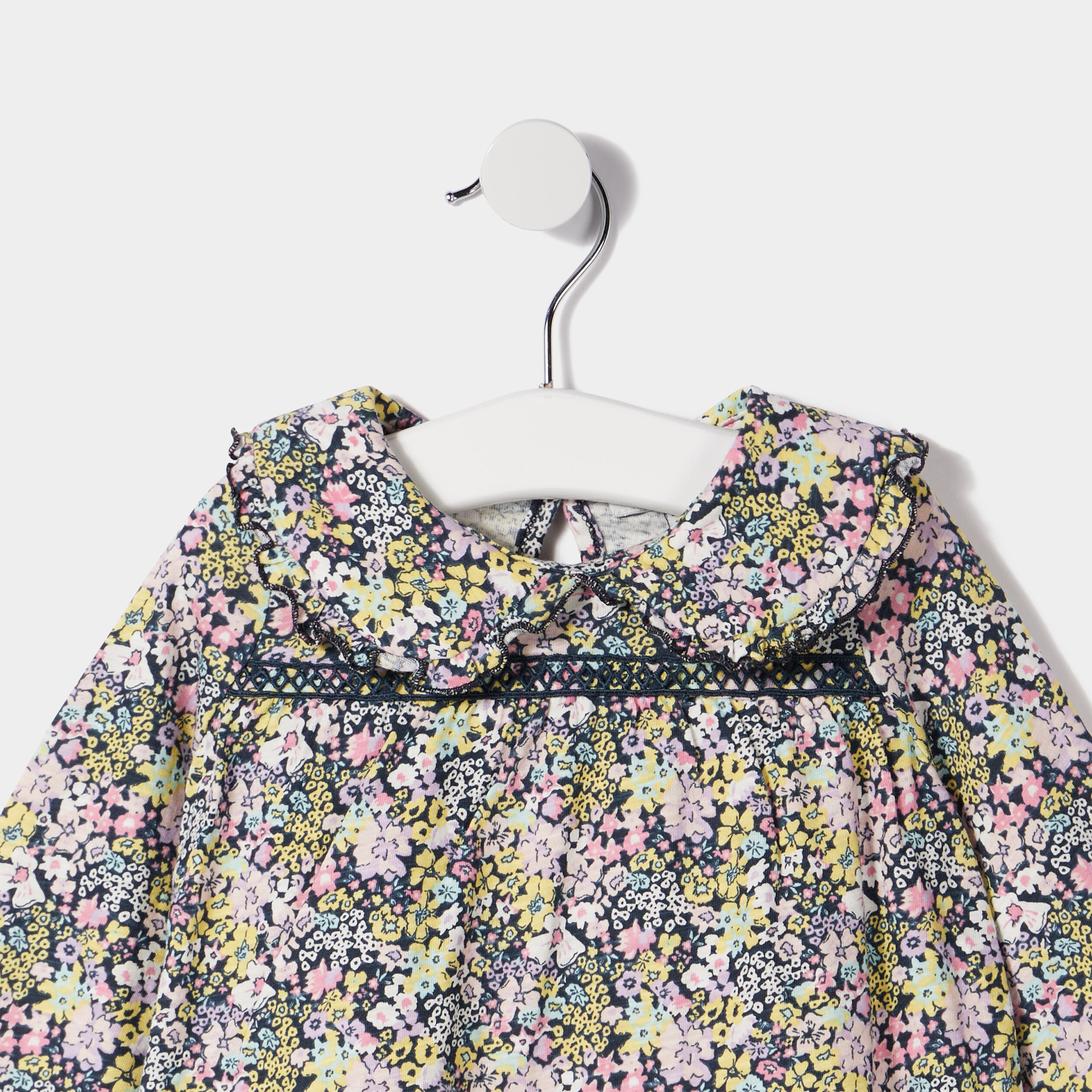 Blouse avec col claudine ecru bébé fille | La Halle