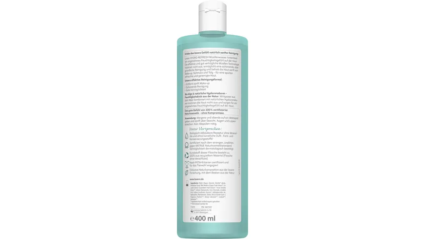lavera HYDRO REFRESH Mizellenwasser 400 ml