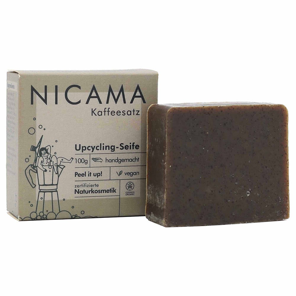 Nicama Upcyclingseife Kaffeesatz 100 g
