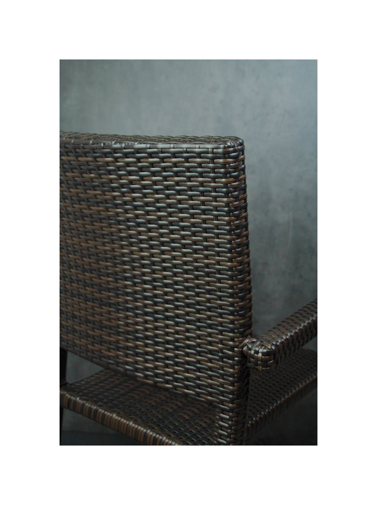 Konway Stapelstuhl PORTO (4 St), 4x KONWAY® PORTO Stapelsessel Lederlook Polyrattan Sessel braun