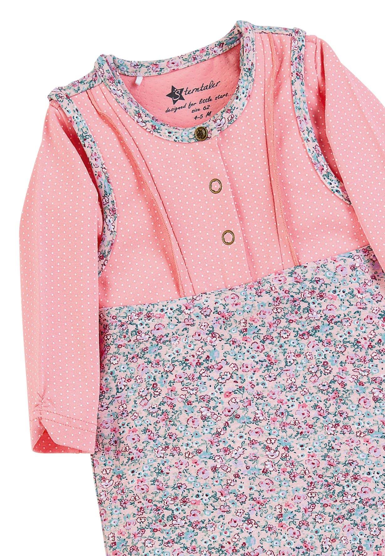 Strampler-Set Jersey Maus Mabel in Rosa