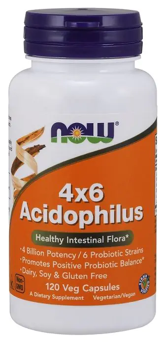 Now Foods Acidophilus 4x6, dodatak prehrani s živim kulturama, kapsule