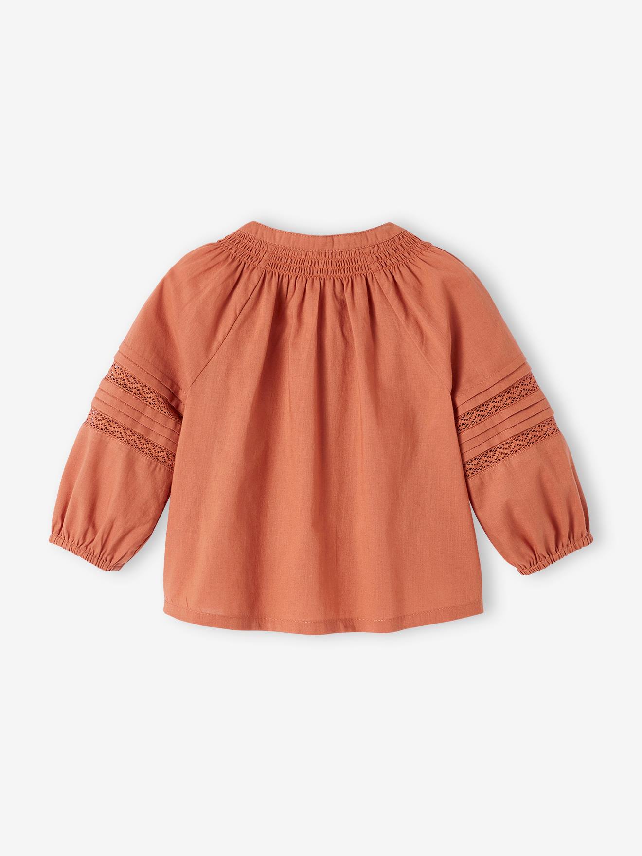 Vertbaudet Mädchen Baby Bluse - rost