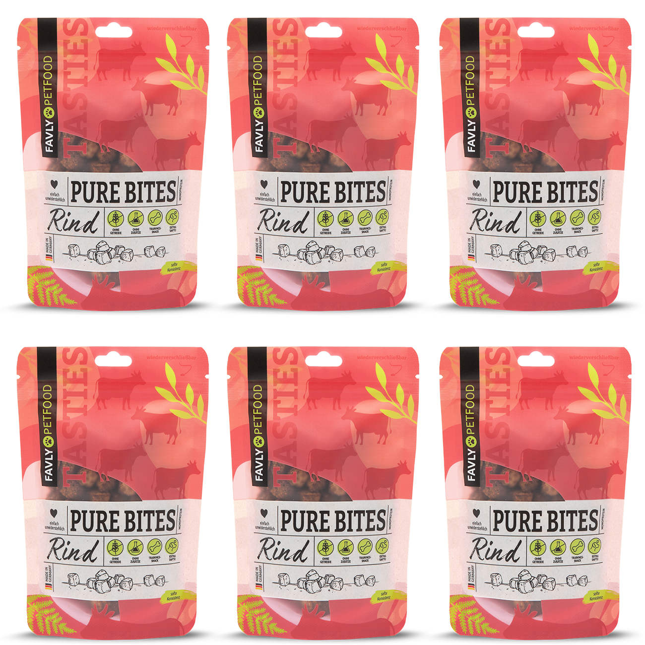 FAVLY Petfood Snacks FAVLY Petfood PURE Bites Rind 720 g