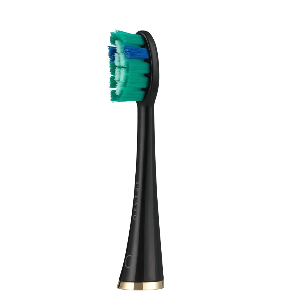 „Seysso Gold Black Whitening Sonic“ dantų šepetėlio galvutės