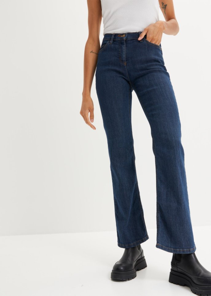 Komfort-Stretch-Jeans Bootcut