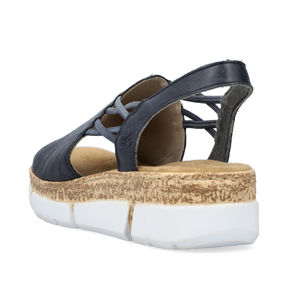 Rieker Damen Riemchensandalen marineblau
