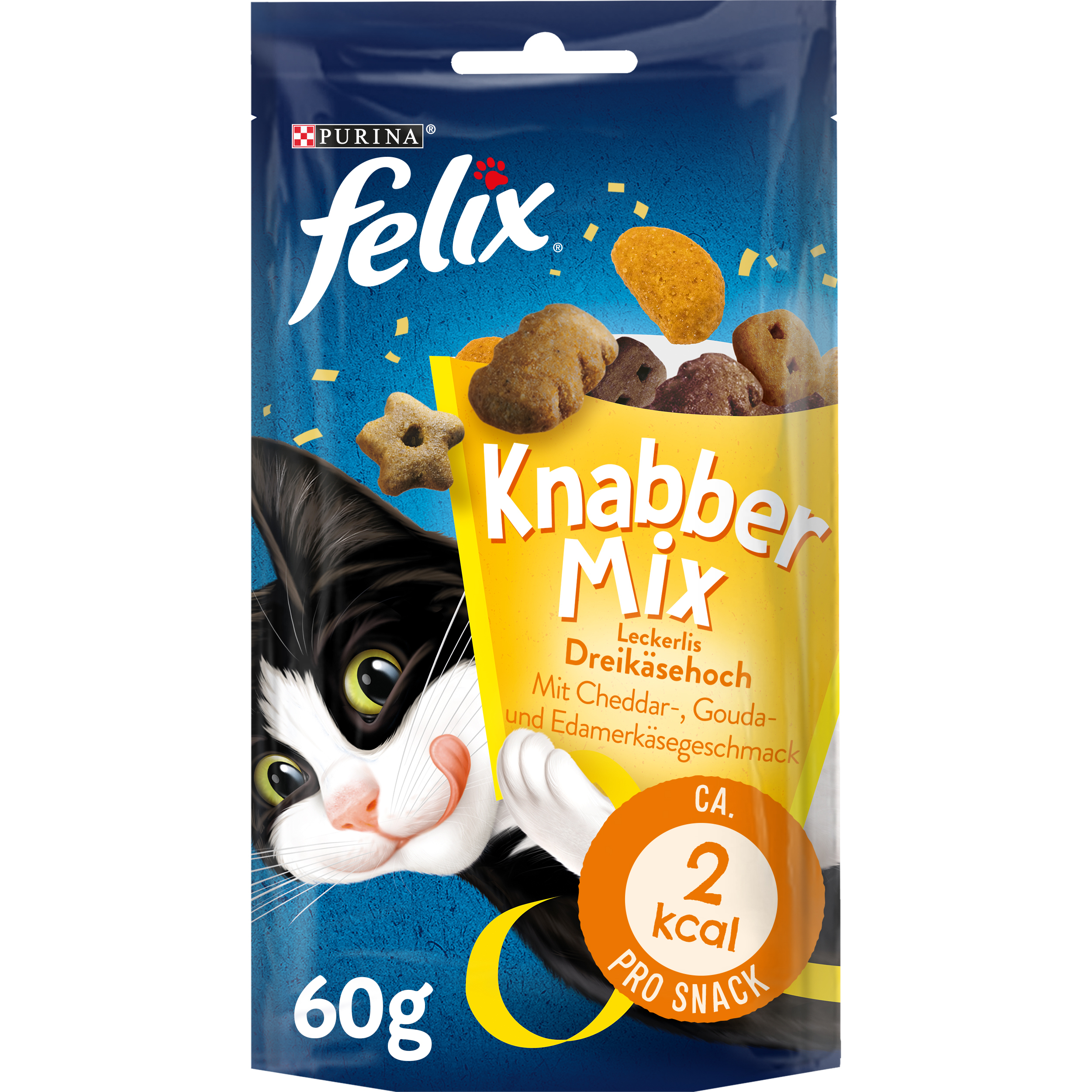 Felix Snacks Felix KnabberMix 8x60g Dreikäsehoch