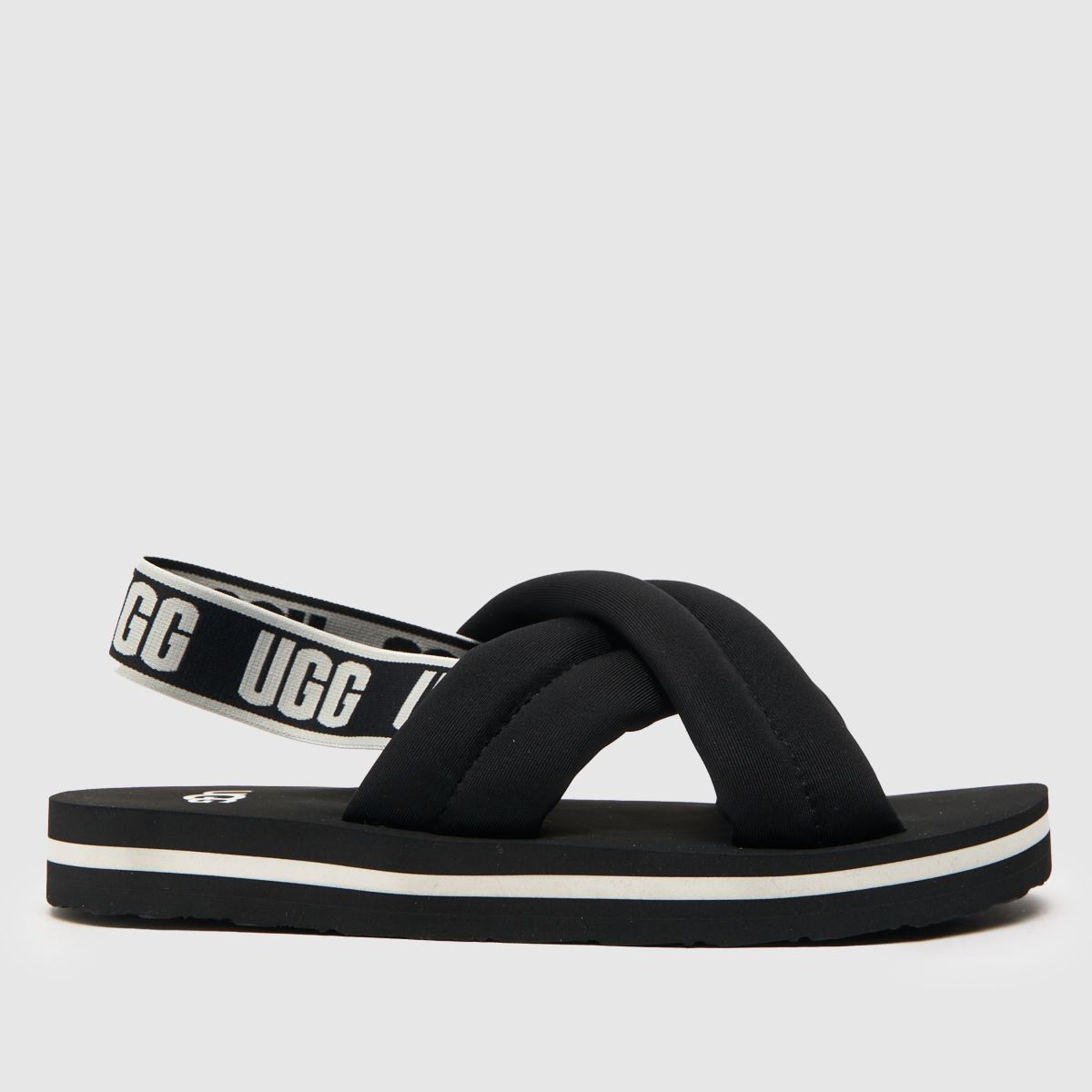 UGG fekete-fehér everlee junior szandál