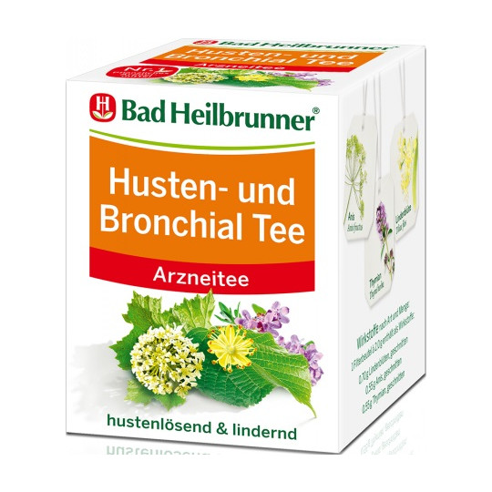 Bad Heilbrunner Husten- und Bronchialtee 8ST 16G