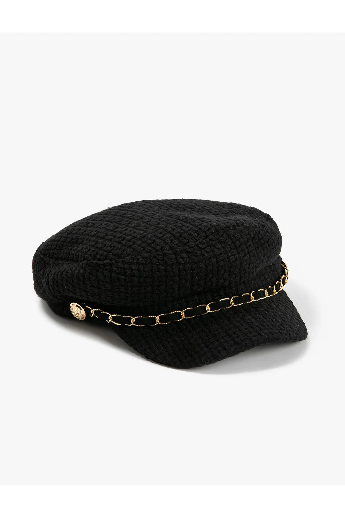 Koton  Matrosenhut Tweed mit Metallzubehör