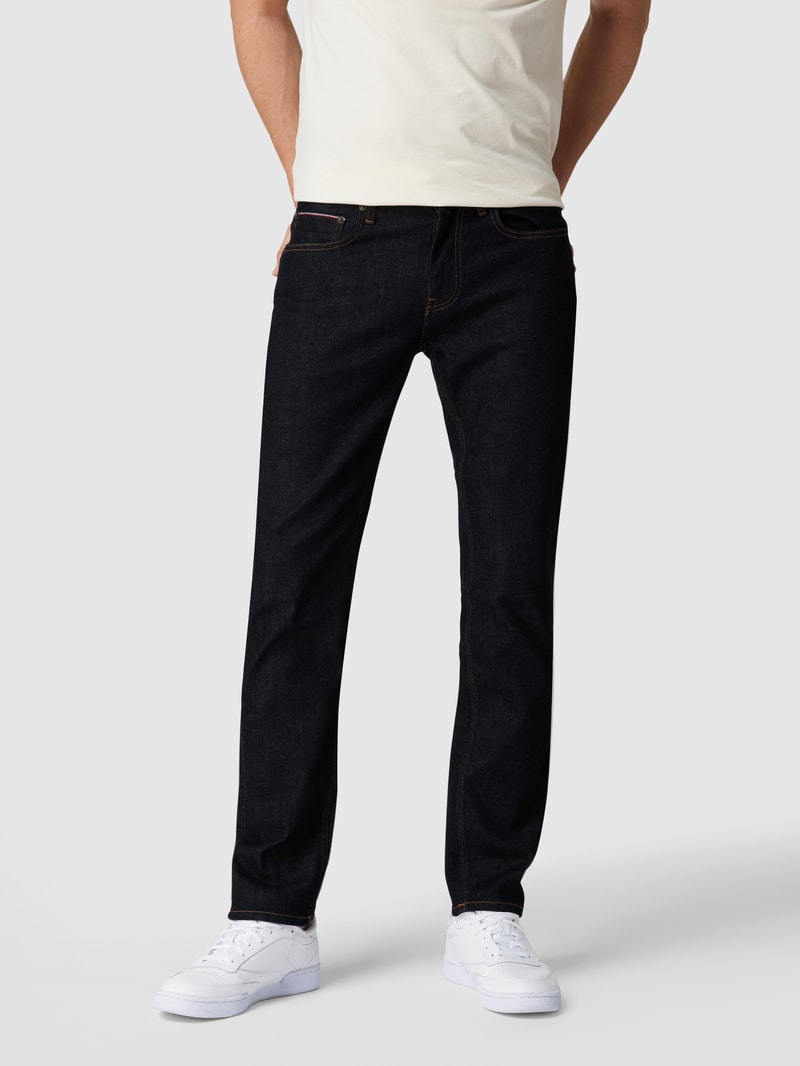 Straight Fit Jeans mit Stretch-Anteil Modell 'Denton' in dunkelblau