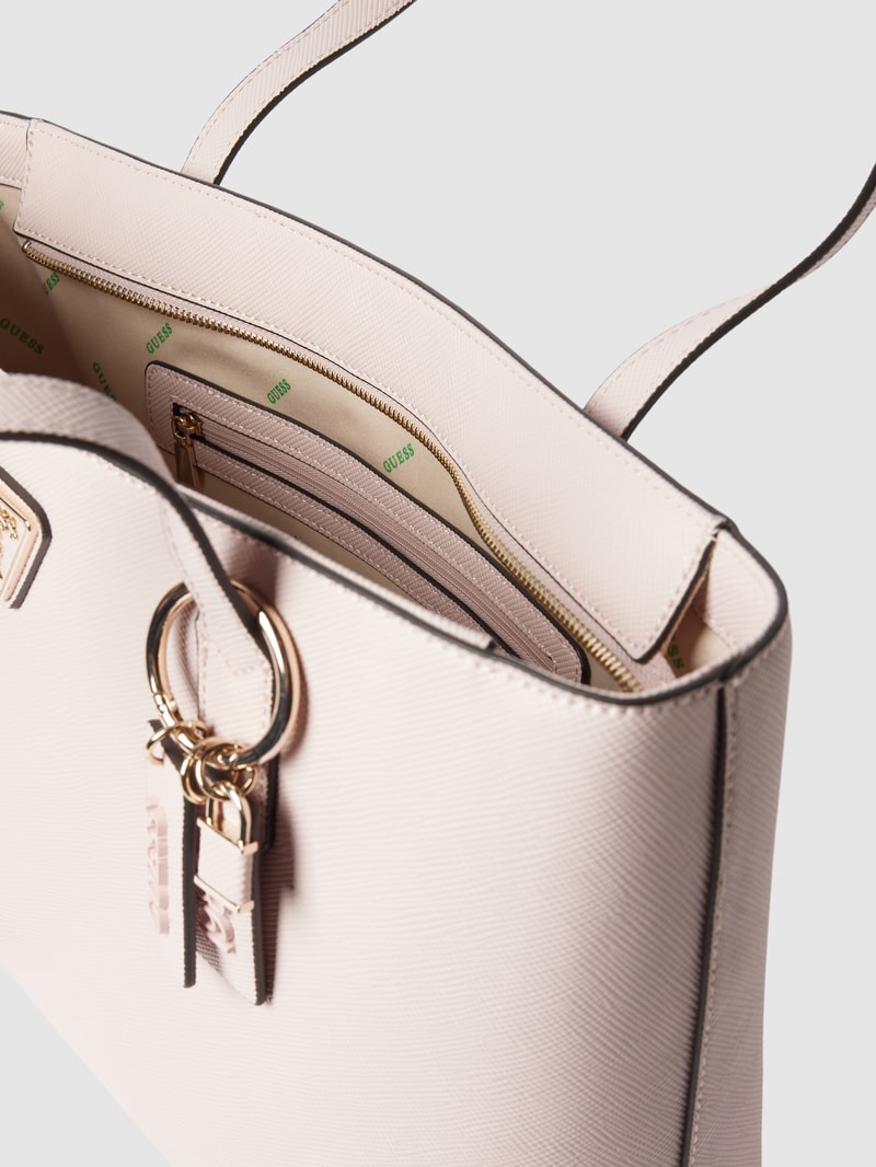 Shopper mit Label-Details Modell 'ECO ELEMENTS' in rosa