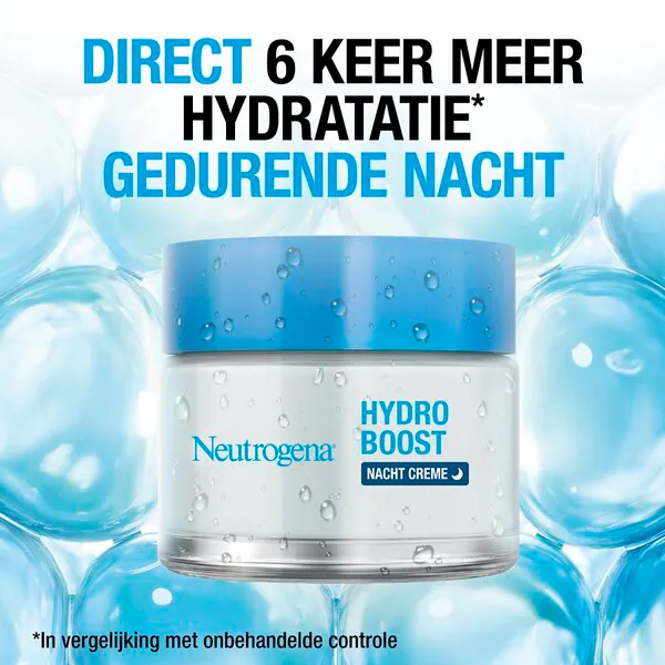„Neutrogena Hydro Boost“ naktinis kremas 50 ml – visiems odos tipams (spuogams), jautriai odai
