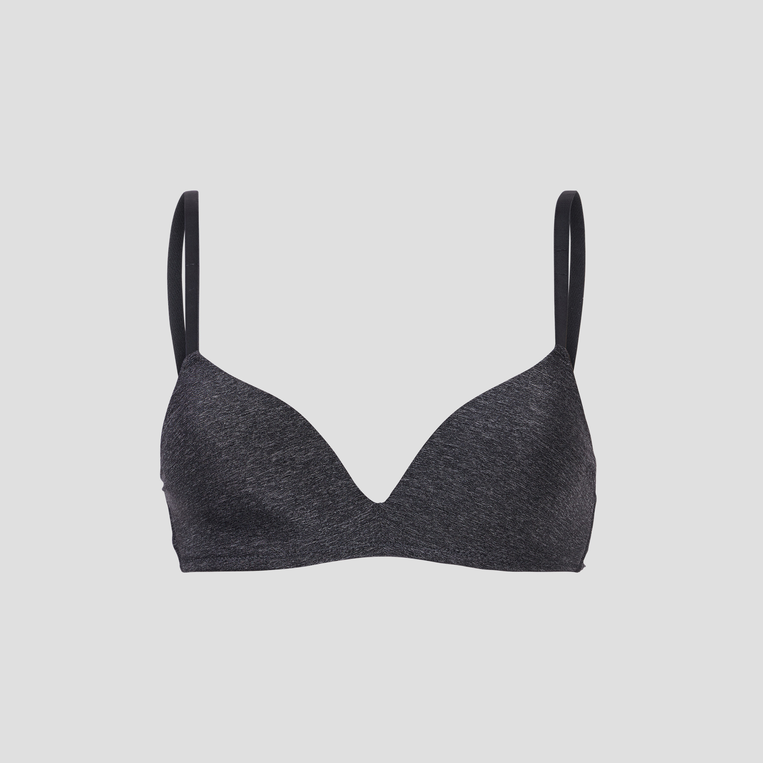 Soutien-gorge triangle microfibre gris femme | La Halle