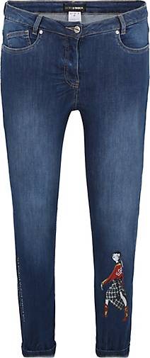 Doris Streich Skinny Jeans mit Print