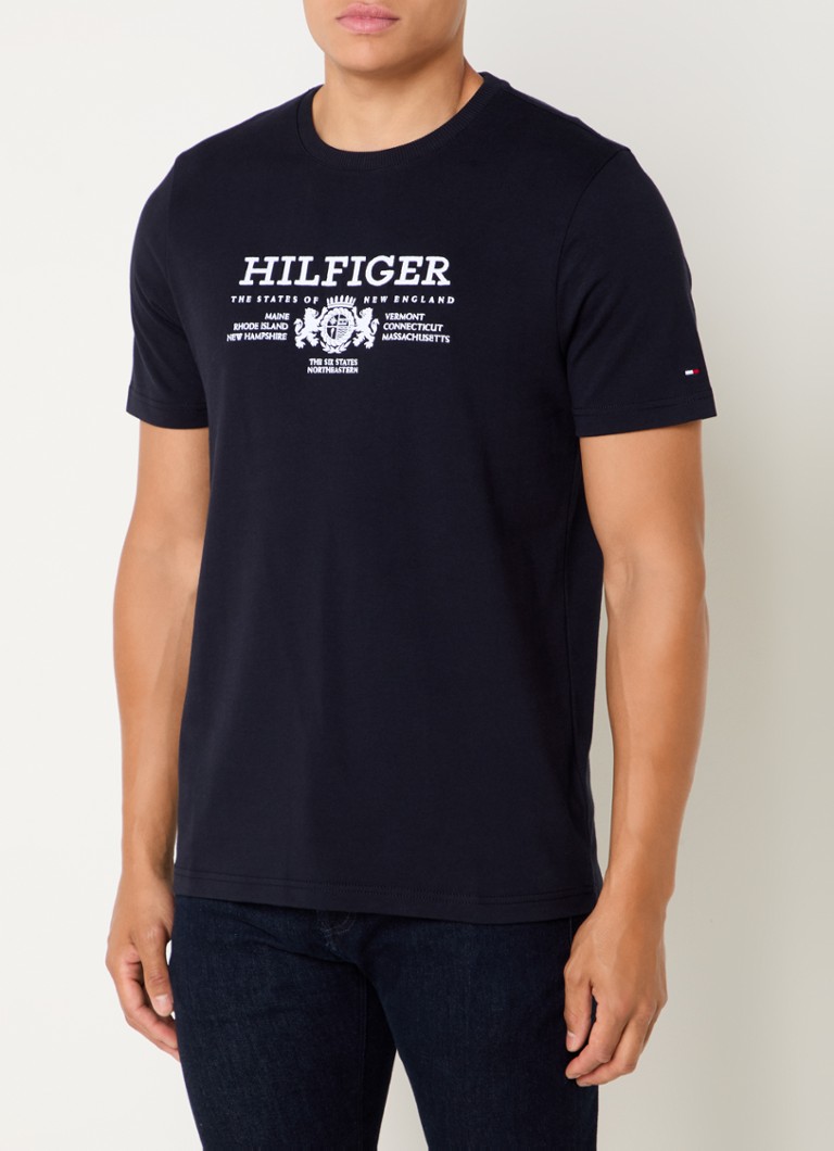 Tricou Tommy Hilfiger cu etichetă brodată