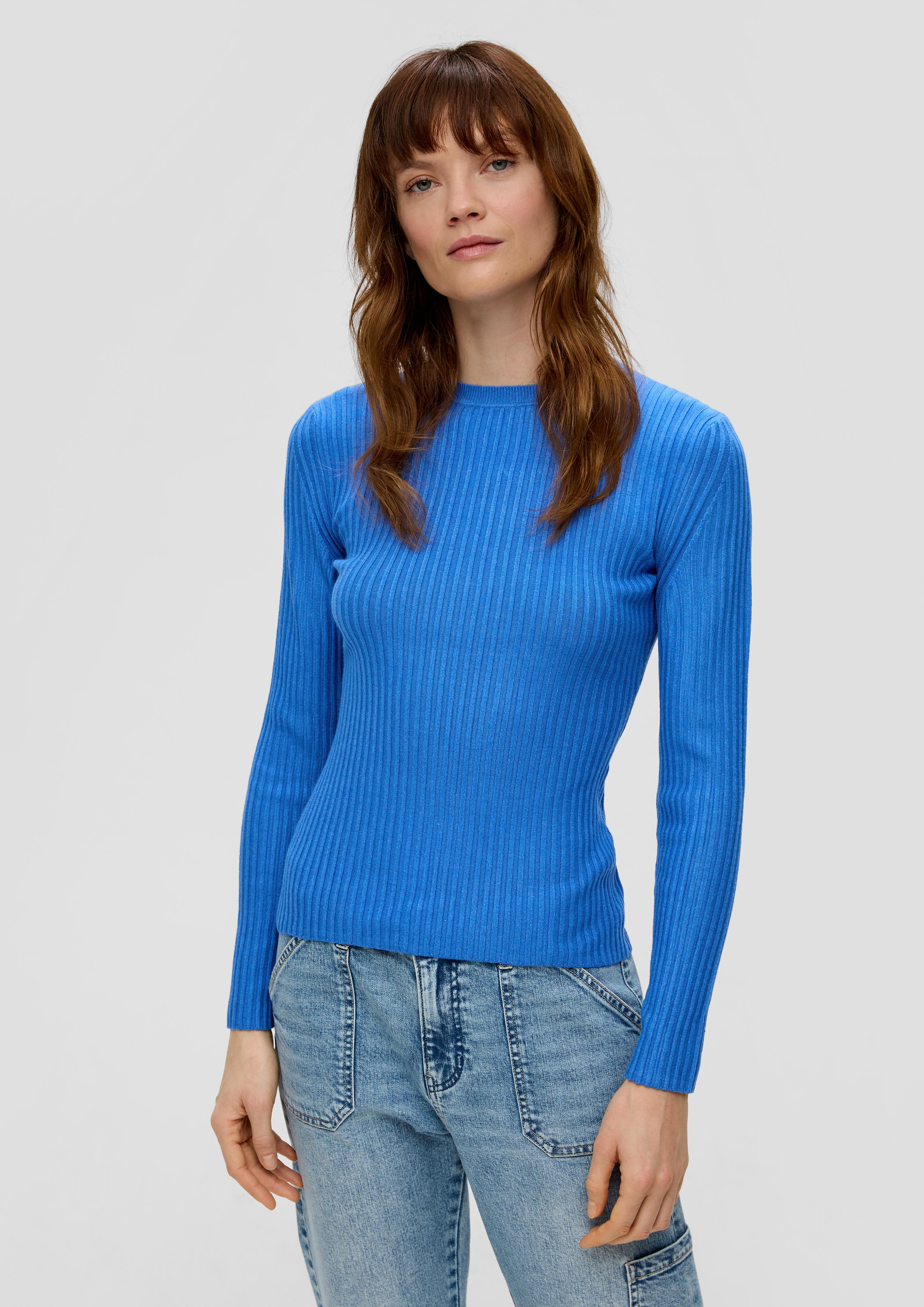Rippstrickpullover aus Viskosemix  2145866-5531