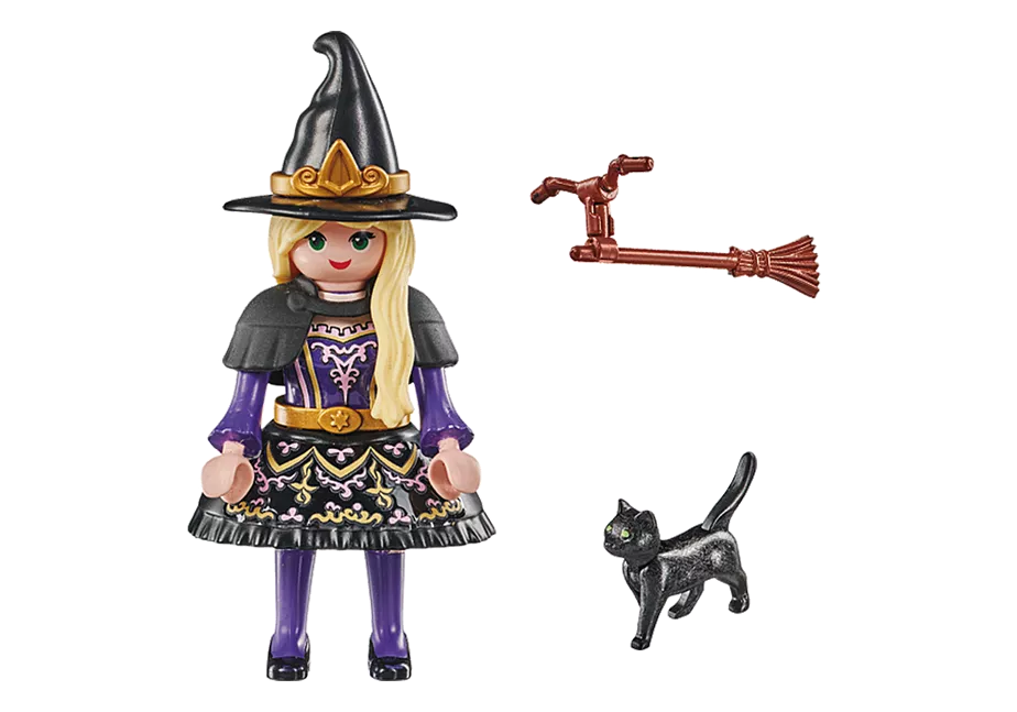 Hexe mit Katze
