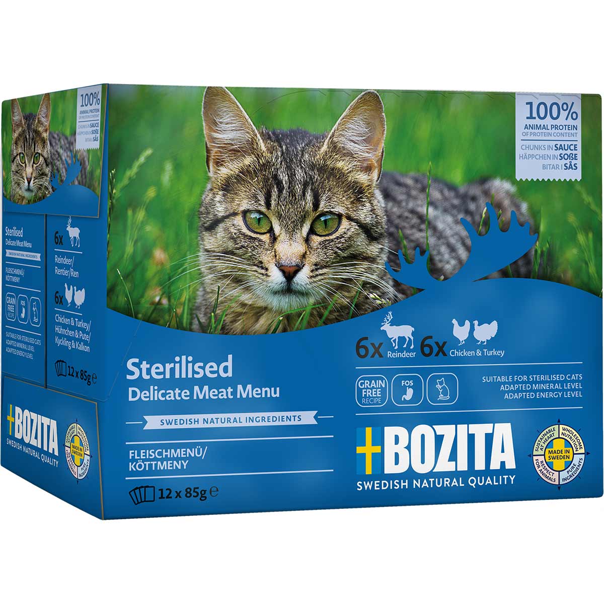 Bozita Sterilised Fleischmenü in Sauce 12x85g kaufen bei ZooRoyal
