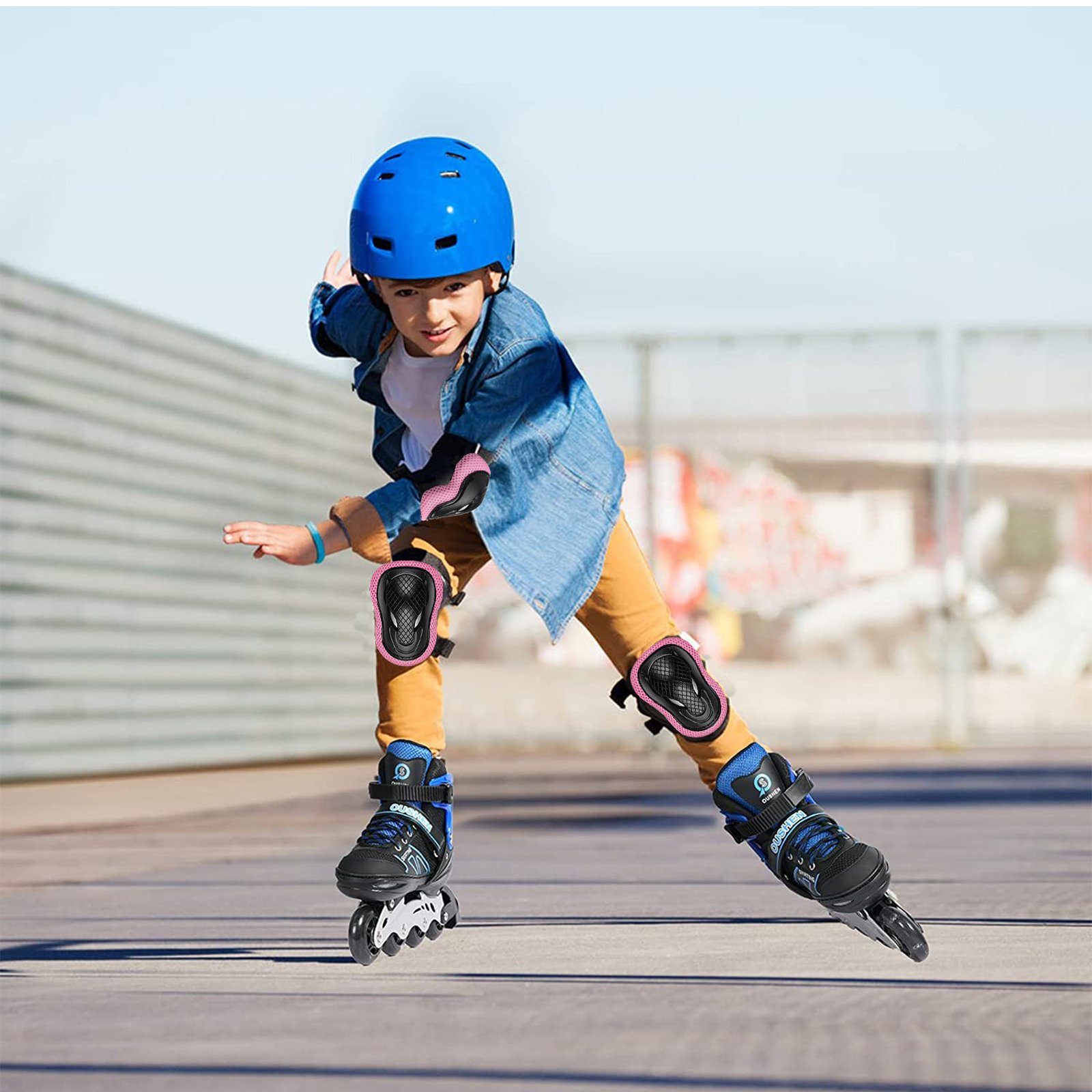 CALIYO Protektoren-Set Skateprotektoren Outdoor Sport Protection Set (6-tlg), für Kinder, Jugendliche sowie Erwachsene geeingnet
