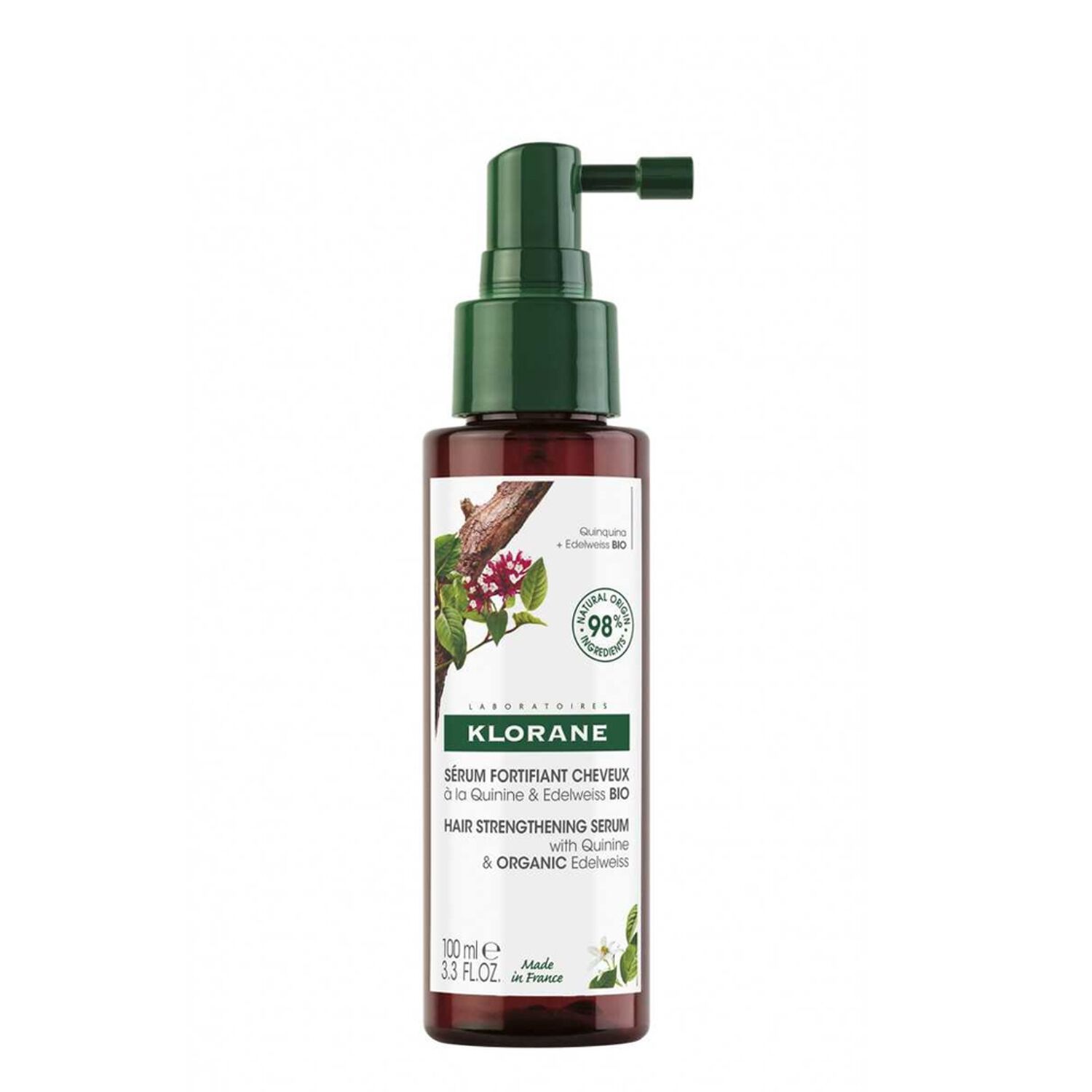 Klorane Sérum Cheveux Bio Fortifiant à la Quinine & Edelweiss - 100 ml