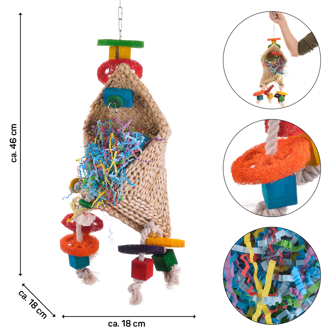HappyBird Spielzeug HappyBird Papageienspielzeug Simsalabim Zauberhut